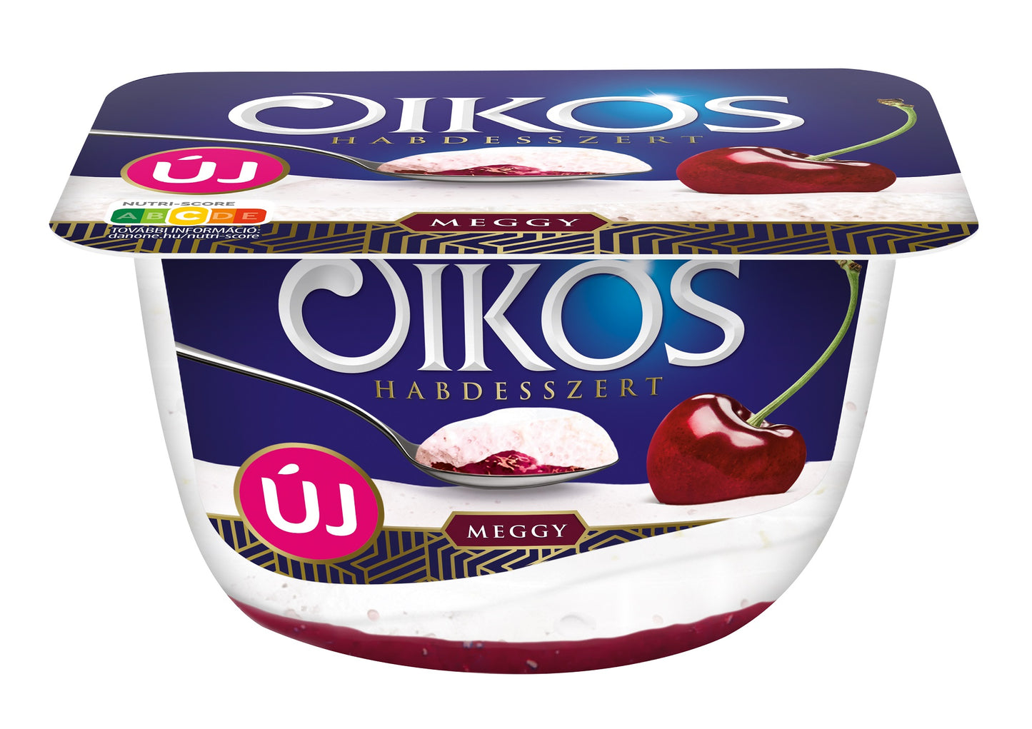 Danone Oikos Habdesszert habosított tejtermék meggyes öntettel