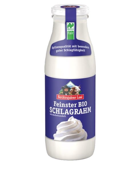 Bio Alpenmilch üveges tejszín 32%